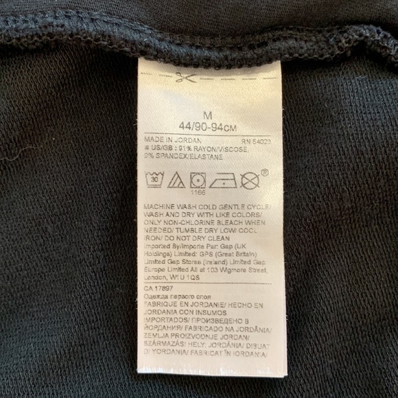 Banana Republic Baby Terry Long Cardigan Womens Size M Black Ribbed Knit Duster - Picture 12 of 16